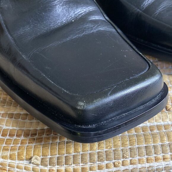 EUC BCBG mens leather loafer with with silver hard wear size 10.5 - Picture 6 of 7